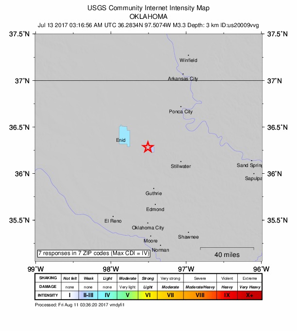 Did You Feel It? map: shaking reported by the public