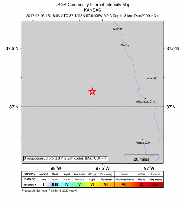 Did You Feel It? map: shaking reported by the public