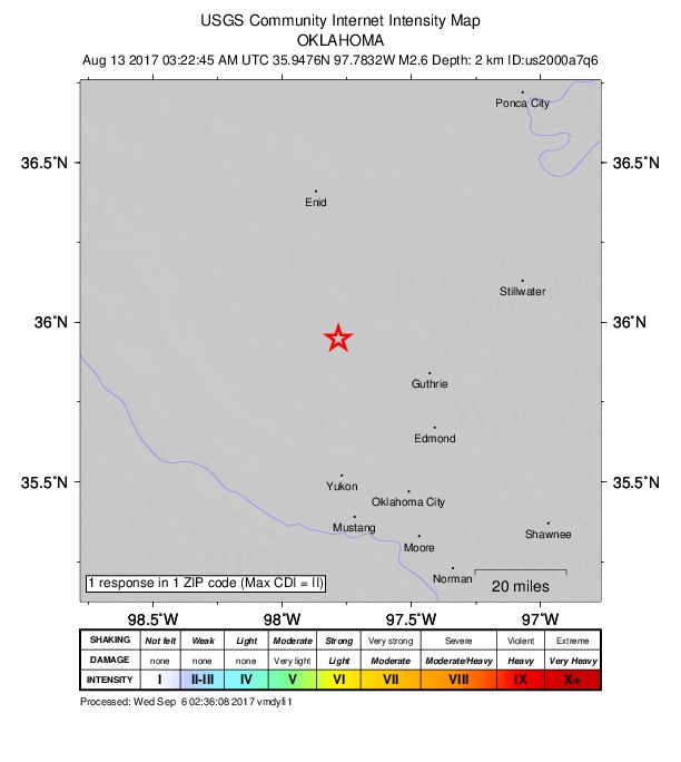 Did You Feel It? map: shaking reported by the public