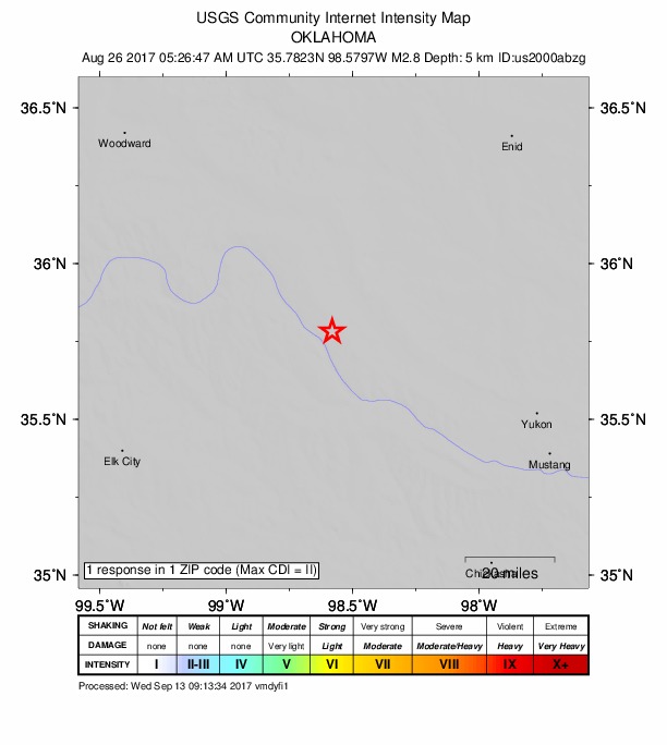 Did You Feel It? map: shaking reported by the public