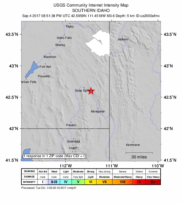Did You Feel It? map: shaking reported by the public