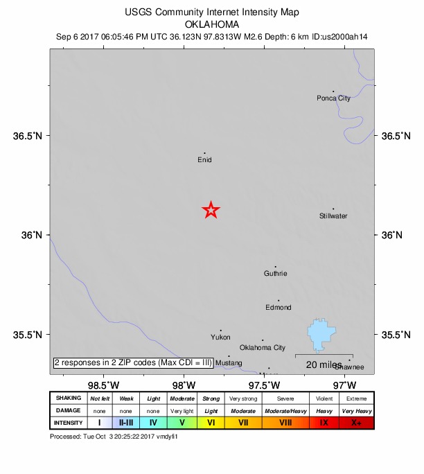 Did You Feel It? map: shaking reported by the public