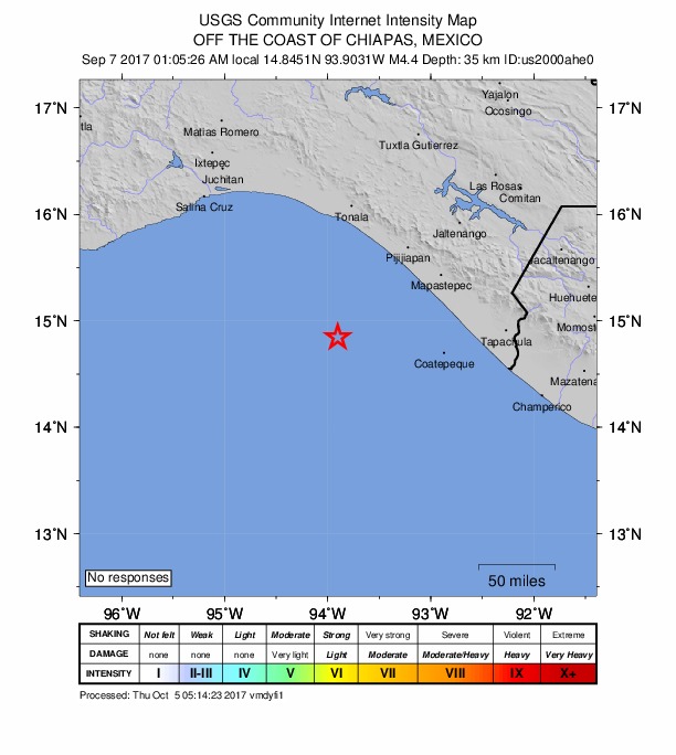 Did You Feel It? map: shaking reported by the public