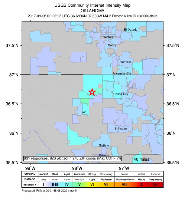 Did You Feel It? map: shaking reported by the public