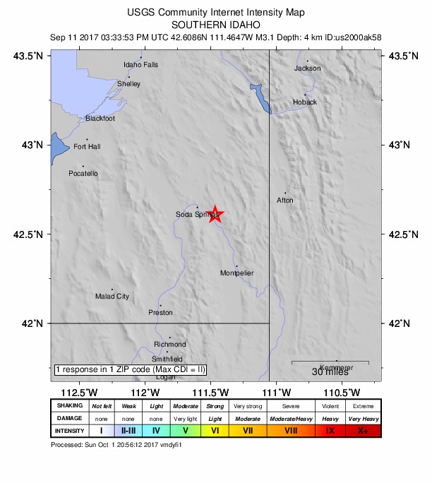 Did You Feel It? map: shaking reported by the public