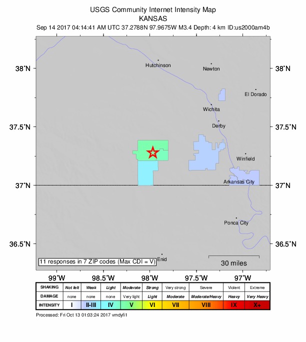 Did You Feel It? map: shaking reported by the public