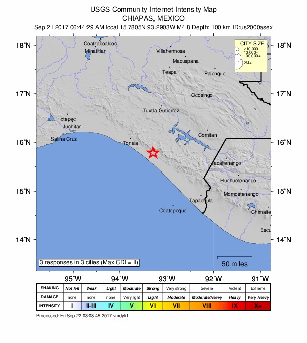 Did You Feel It? map: shaking reported by the public