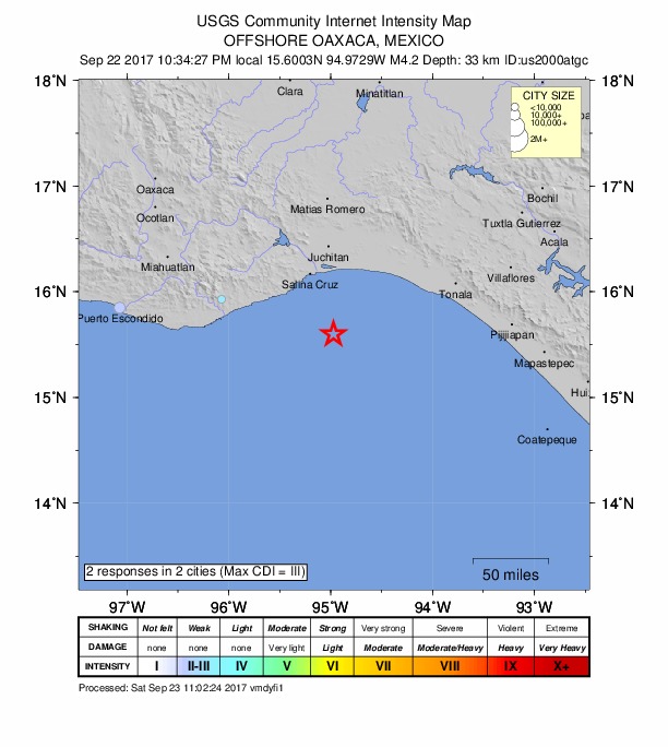 Did You Feel It? map: shaking reported by the public