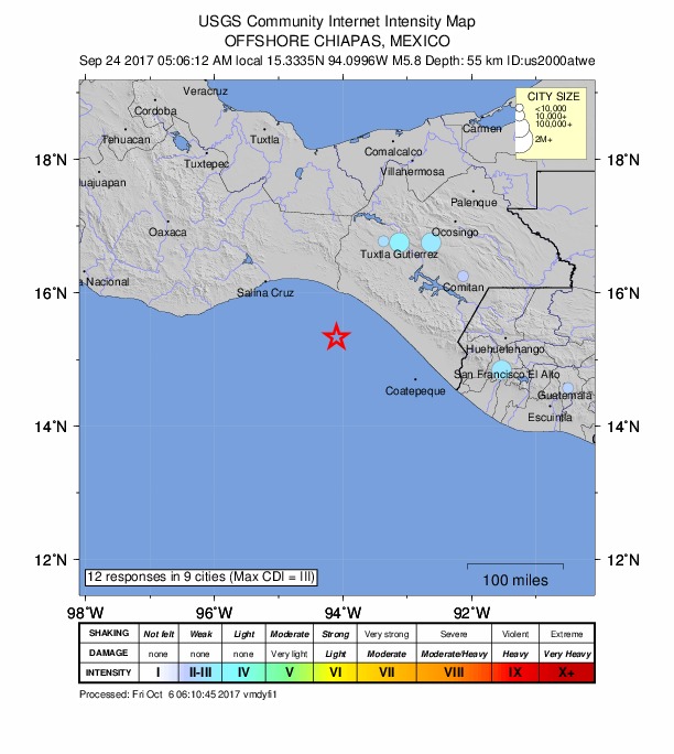 Did You Feel It? map: shaking reported by the public