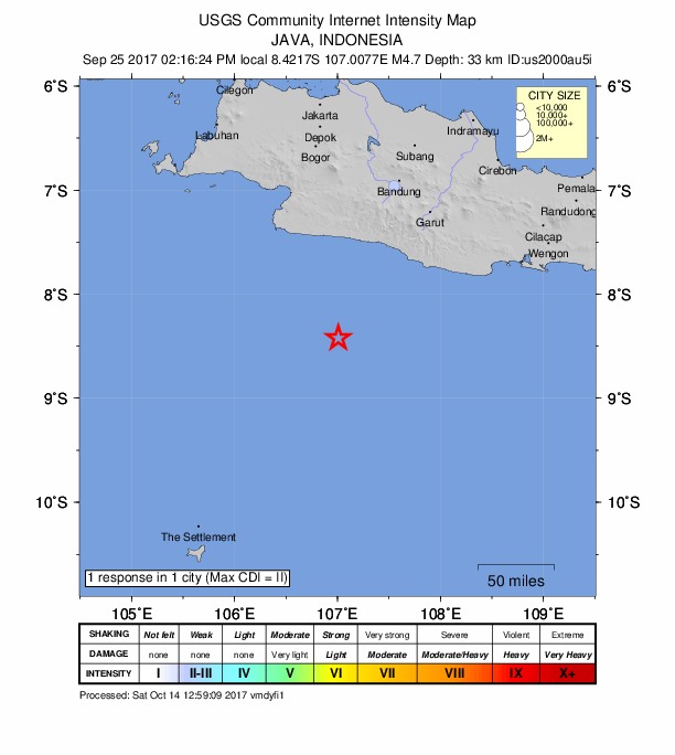 Did You Feel It? map: shaking reported by the public