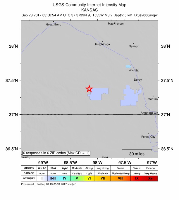 Did You Feel It? map: shaking reported by the public