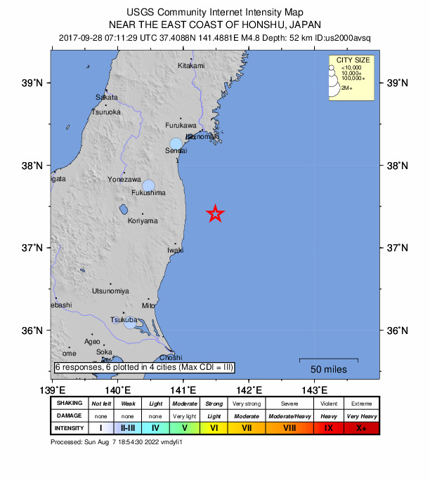 Did You Feel It? map: shaking reported by the public
