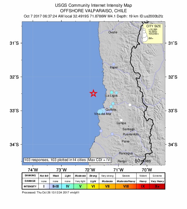 Did You Feel It? map: shaking reported by the public