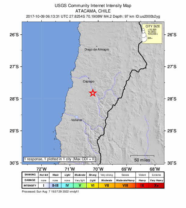 Did You Feel It? map: shaking reported by the public