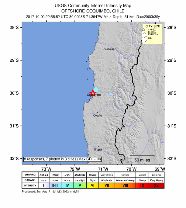 Did You Feel It? map: shaking reported by the public