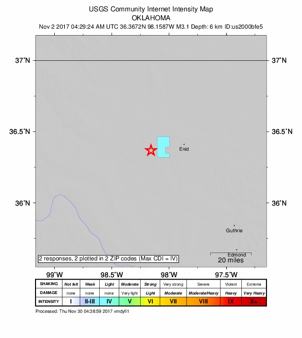 Did You Feel It? map: shaking reported by the public