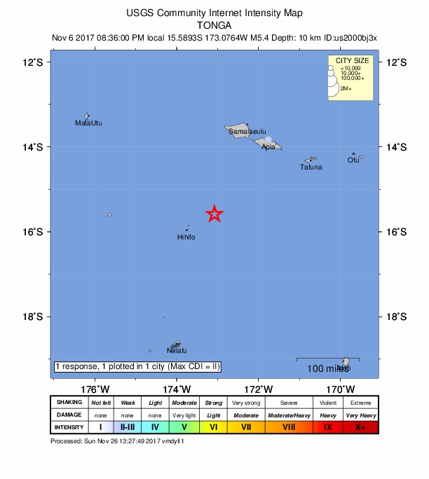 Did You Feel It? map: shaking reported by the public