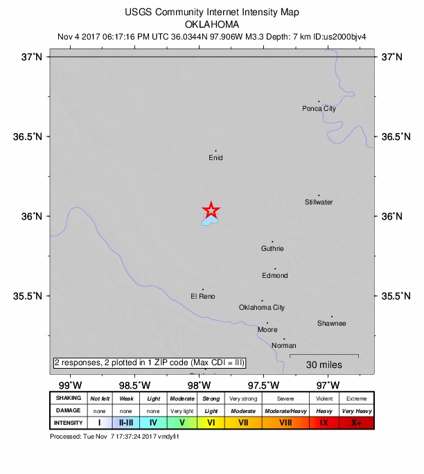 Did You Feel It? map: shaking reported by the public