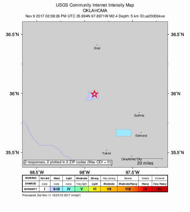 Did You Feel It? map: shaking reported by the public