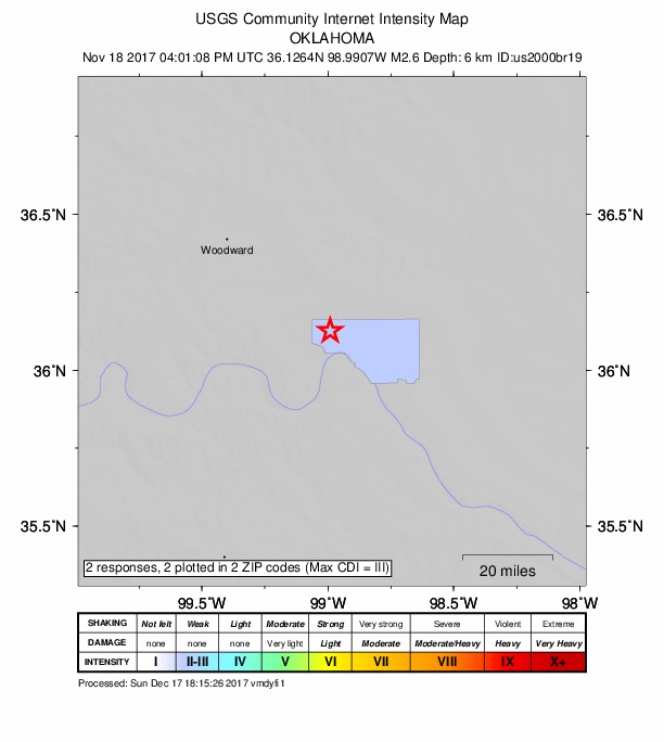 Did You Feel It? map: shaking reported by the public