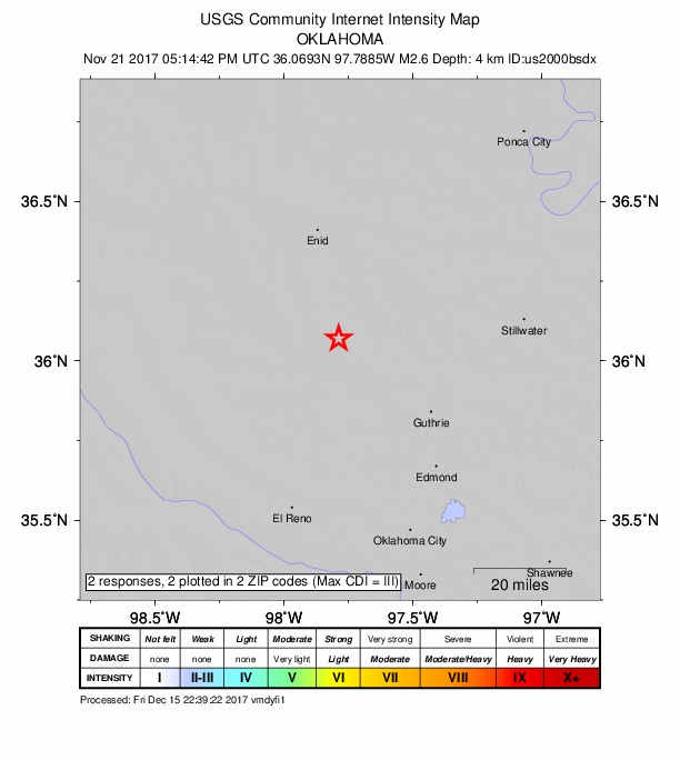 Did You Feel It? map: shaking reported by the public
