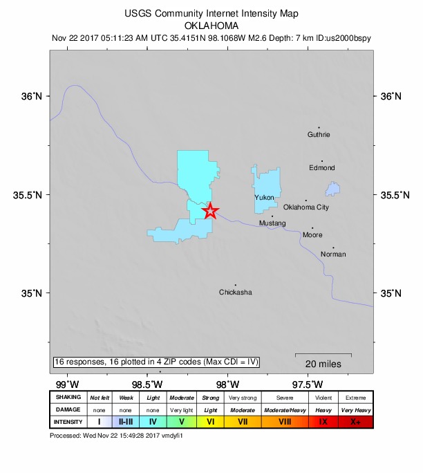 Did You Feel It? map: shaking reported by the public