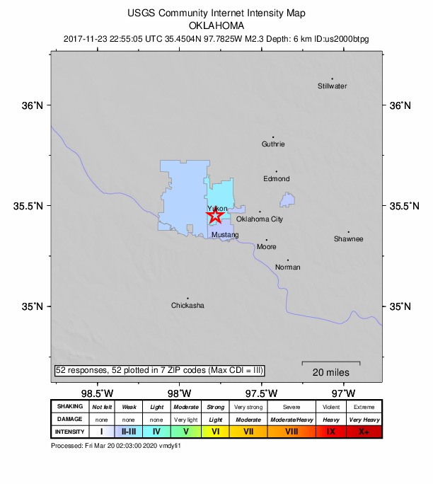 Did You Feel It? map: shaking reported by the public