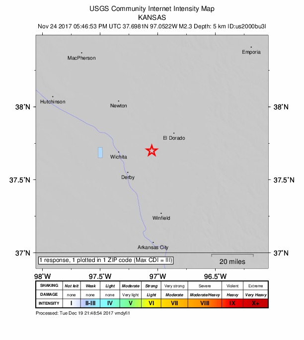 Did You Feel It? map: shaking reported by the public