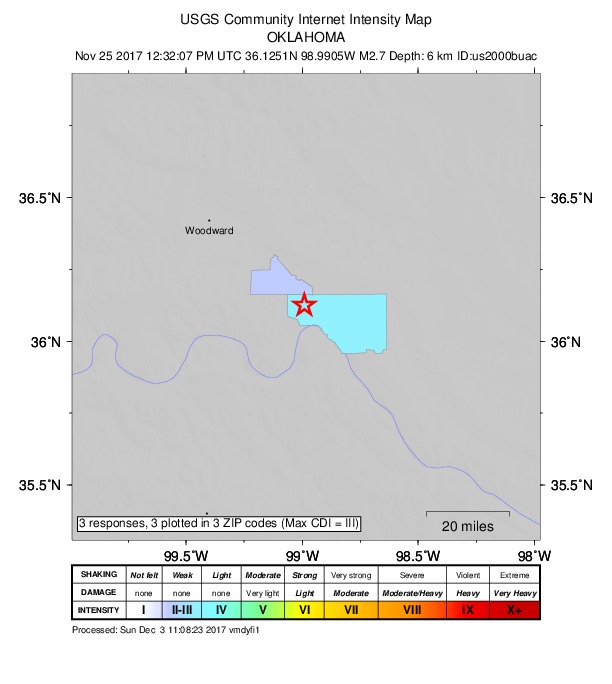 Did You Feel It? map: shaking reported by the public