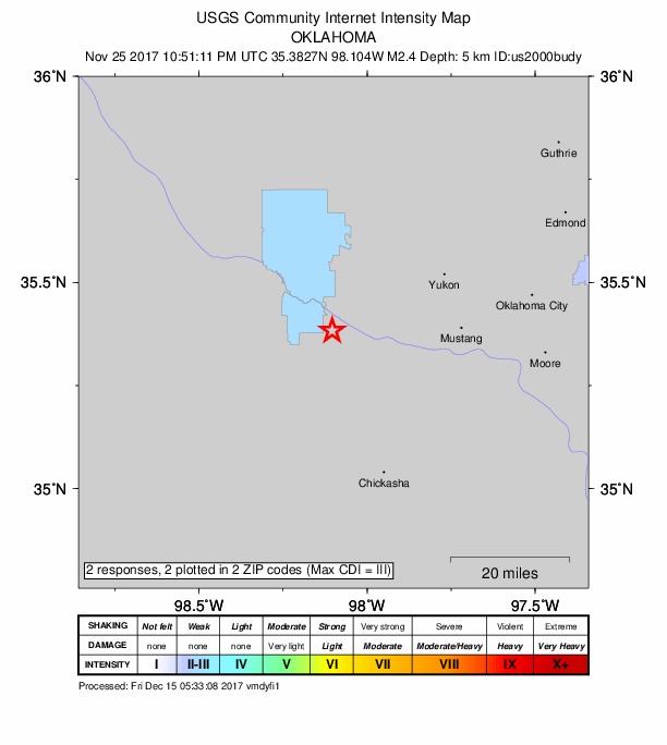 Did You Feel It? map: shaking reported by the public