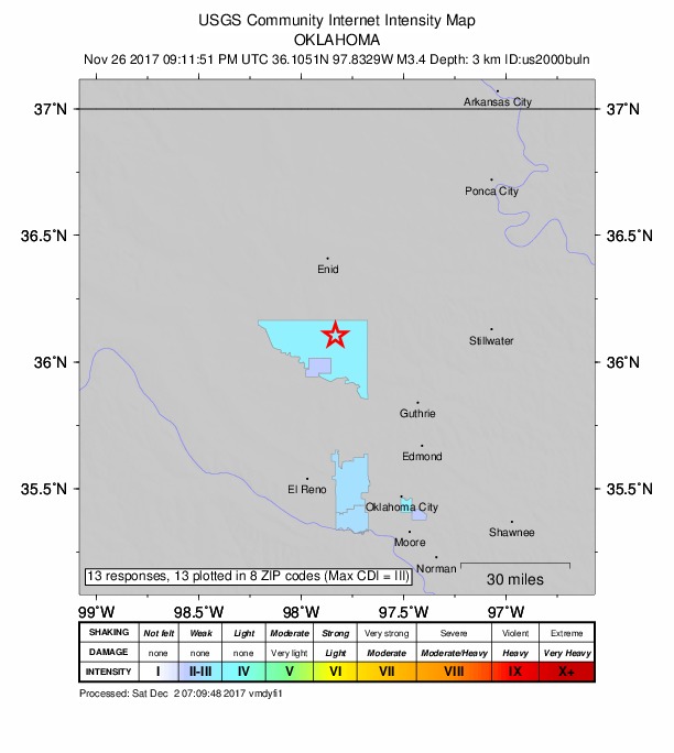 Did You Feel It? map: shaking reported by the public