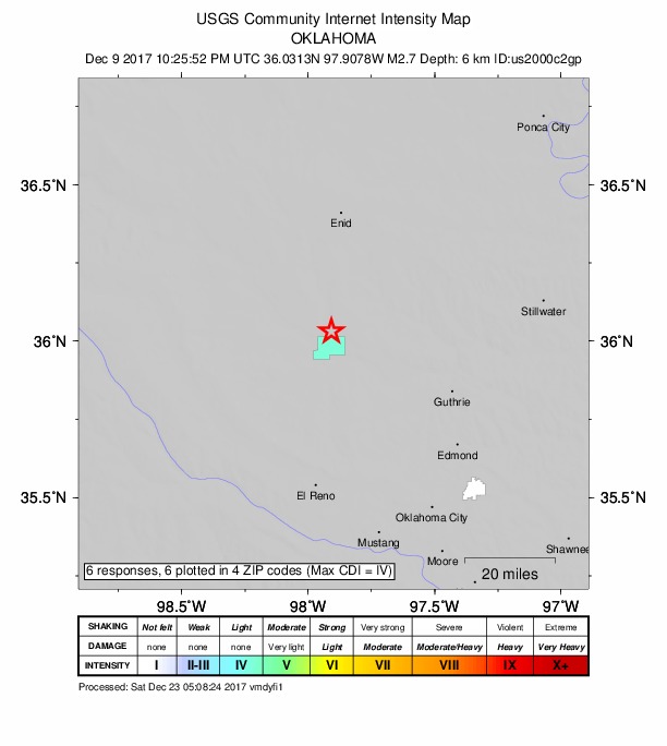 Did You Feel It? map: shaking reported by the public