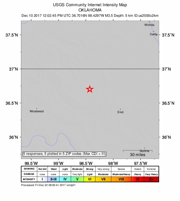 Did You Feel It? map: shaking reported by the public