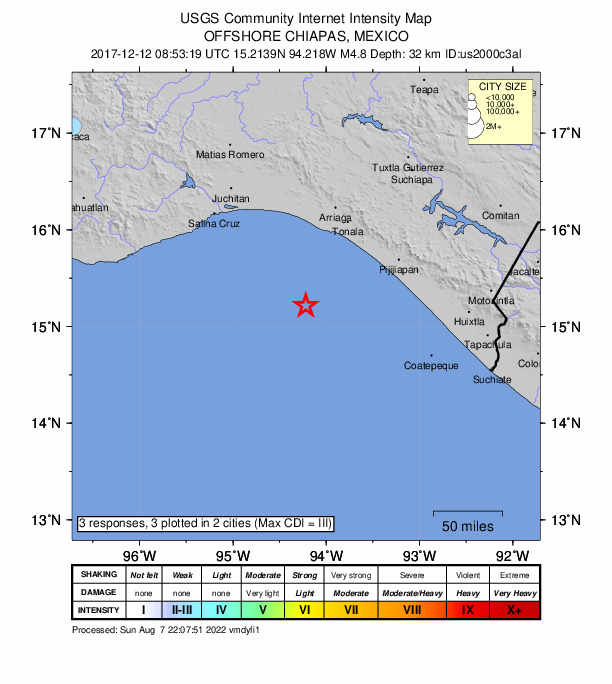 Did You Feel It? map: shaking reported by the public