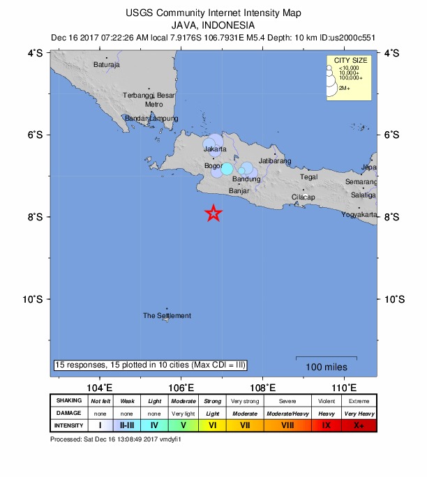 Did You Feel It? map: shaking reported by the public