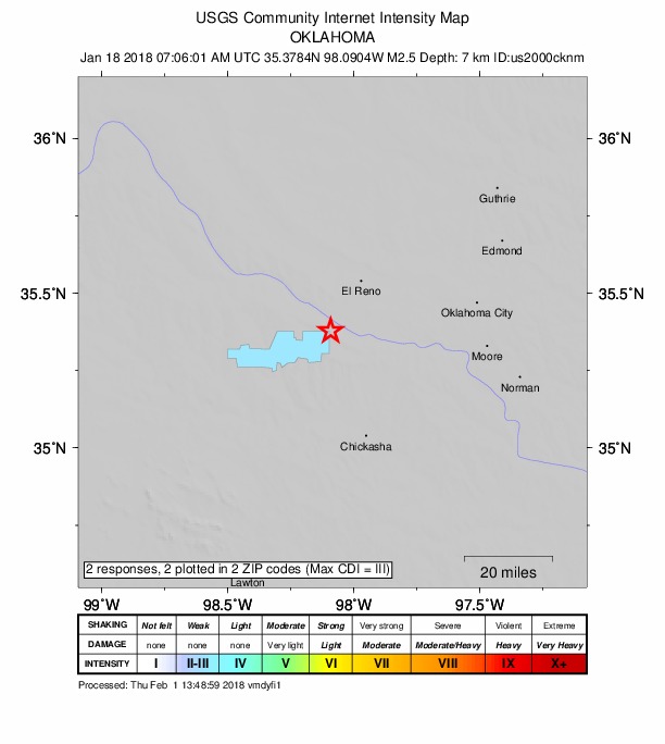 Did You Feel It? map: shaking reported by the public
