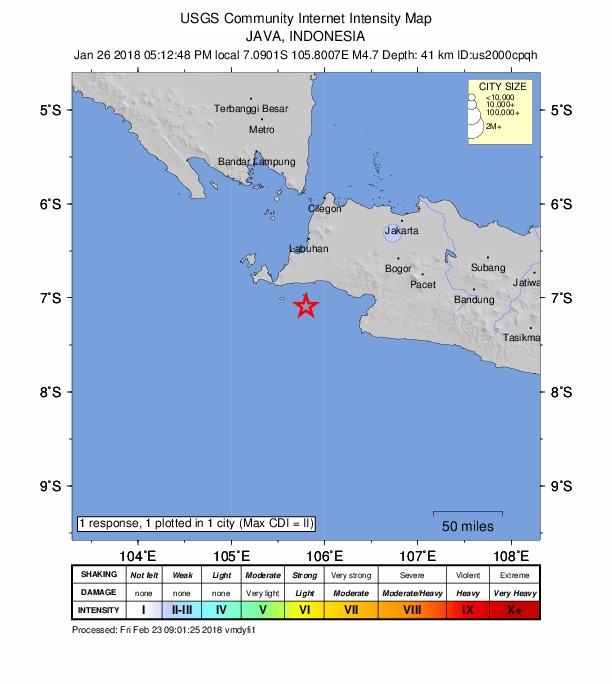 Did You Feel It? map: shaking reported by the public