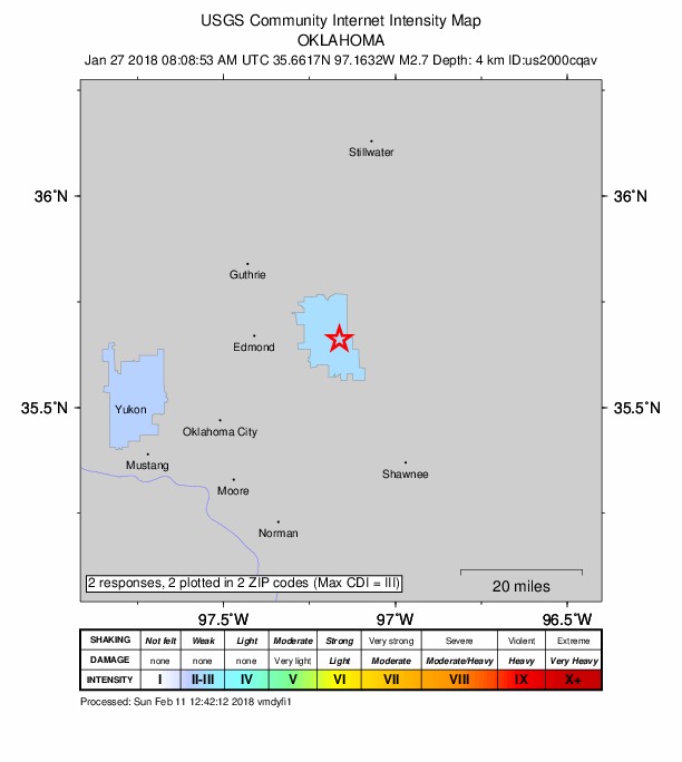 Did You Feel It? map: shaking reported by the public