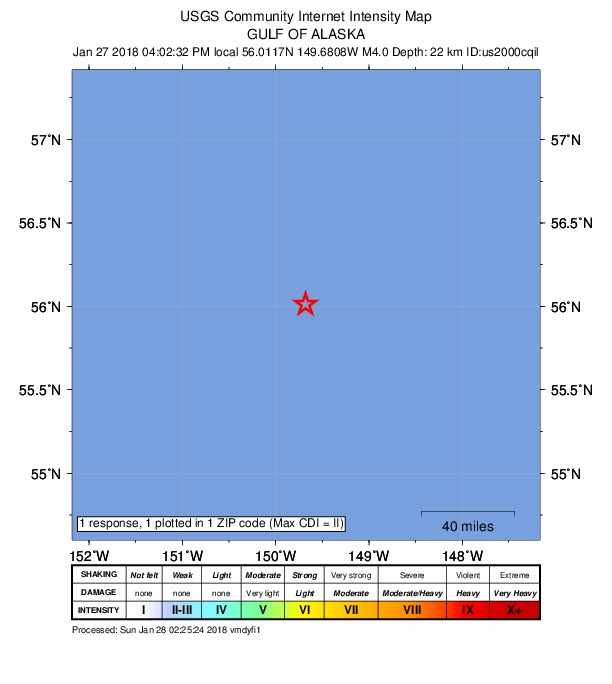 Did You Feel It? map: shaking reported by the public