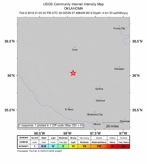 Did You Feel It? map: shaking reported by the public