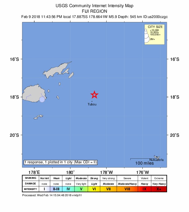 Did You Feel It? map: shaking reported by the public