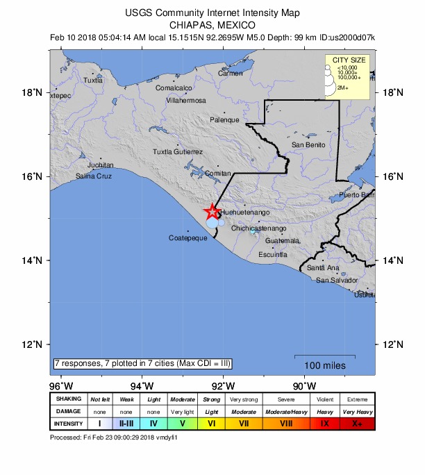 Did You Feel It? map: shaking reported by the public