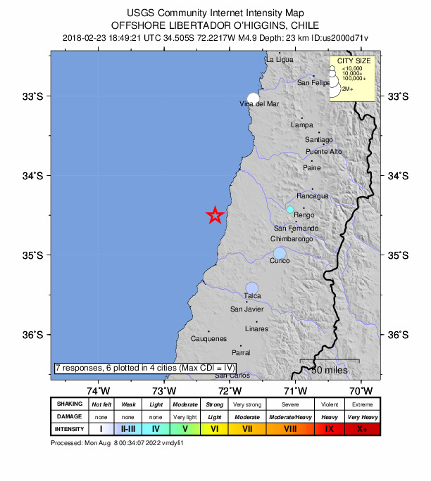 Did You Feel It? map: shaking reported by the public