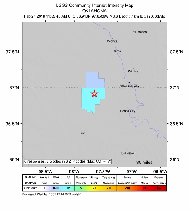 Did You Feel It? map: shaking reported by the public