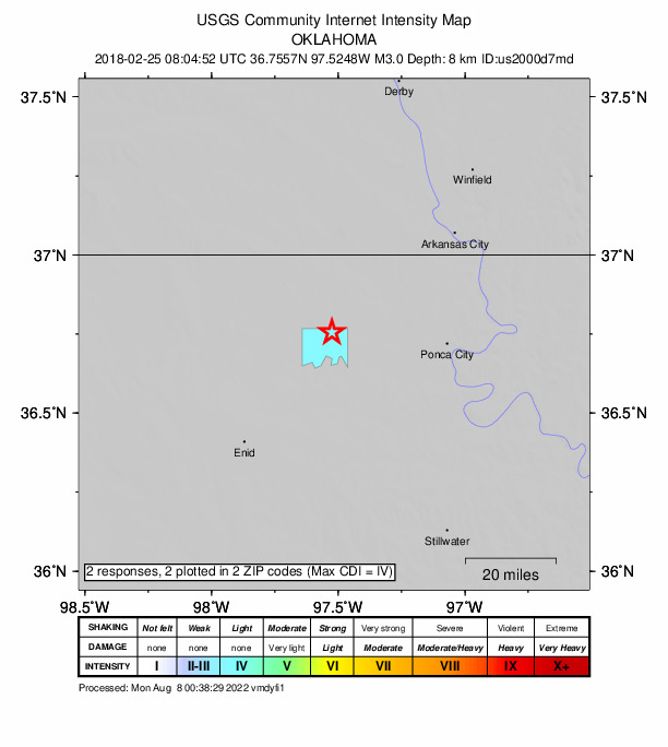 Did You Feel It? map: shaking reported by the public