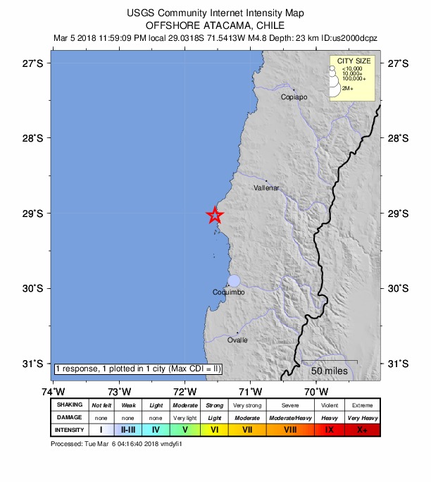 Did You Feel It? map: shaking reported by the public
