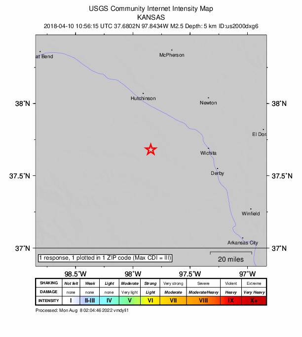 Did You Feel It? map: shaking reported by the public