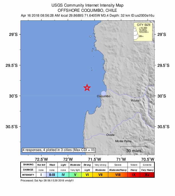 Did You Feel It? map: shaking reported by the public