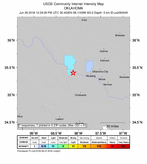 Did You Feel It? map: shaking reported by the public