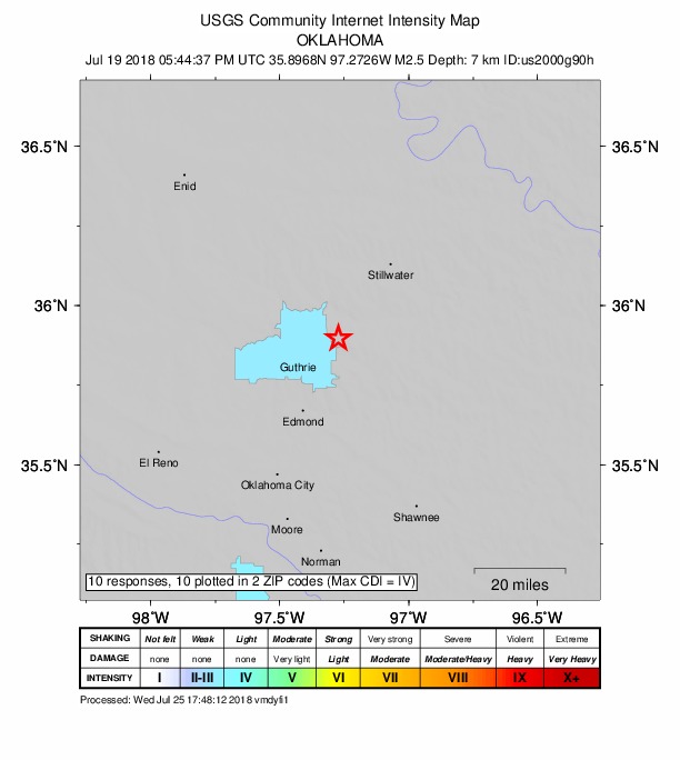 Did You Feel It? map: shaking reported by the public